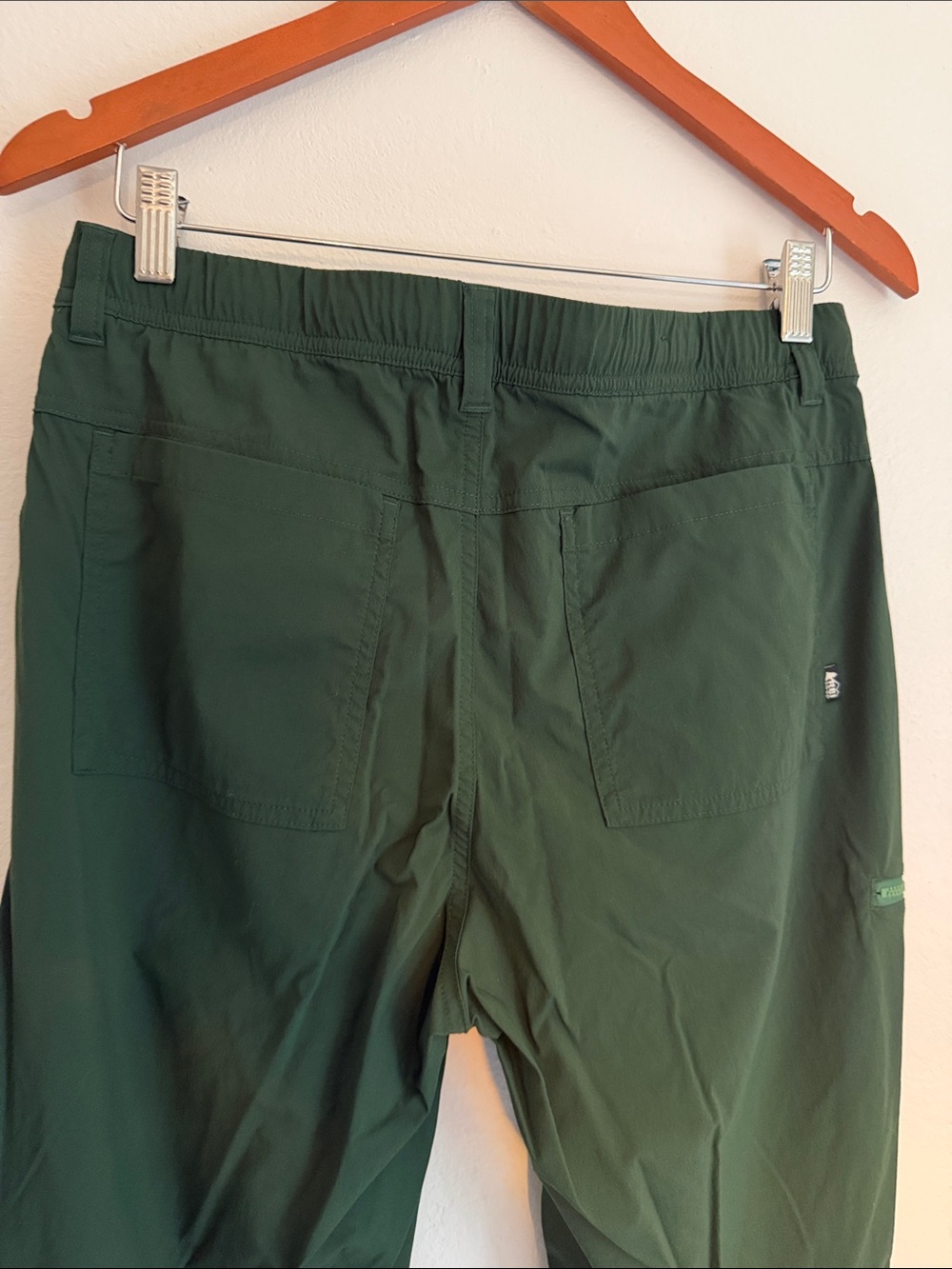 REI Olive Green Cargo Travel Pants - Picture 4 of 4